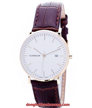 ĐỒNG HỒ CARIDAR CAR 776 DA VANG TRANG NAM