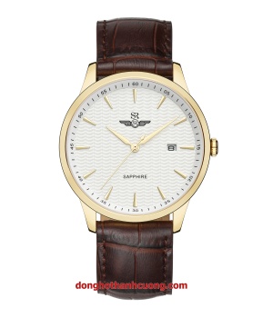ĐỒNG HỒ SUNRISE SG5751.4602 DA VANG TRANG NAM